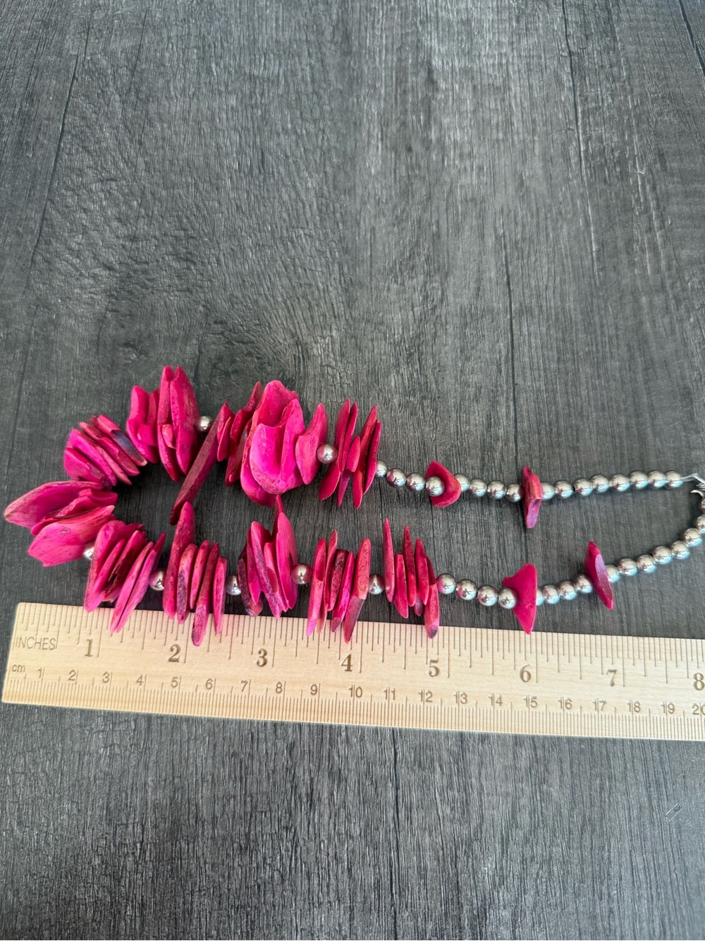 Pink Shell Bead Necklace - Women Jewelry - Picture 2 of 3